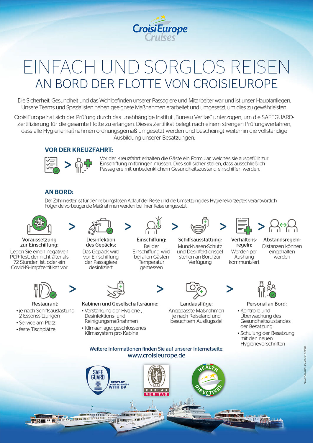 Schuy Exclusiv Reisen_Hygienekonzept CroisiEurope