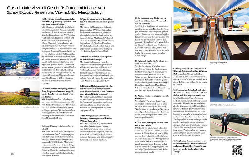 Schuy Exclusiv Reisen_Corso Magazin