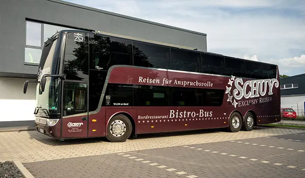 5★ Bistro-Bus Van Hool Außenansicht