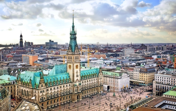 Rathaus von Hamburg, Deutschland
