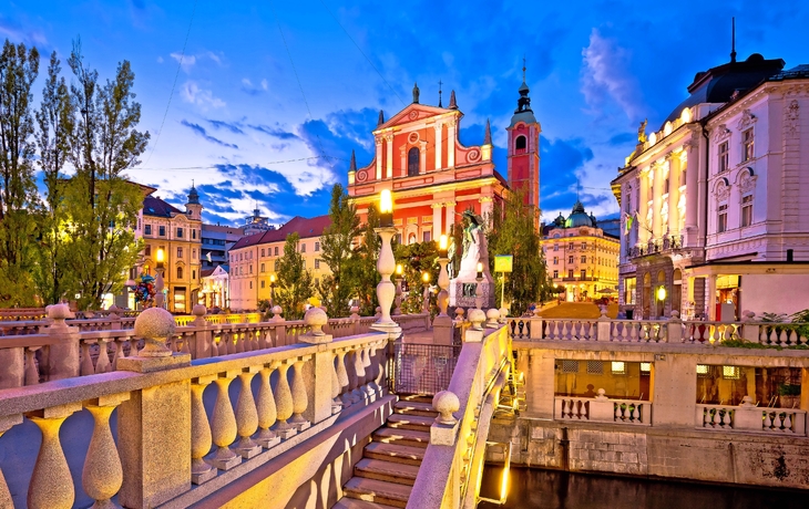 Ljubljana am Abend