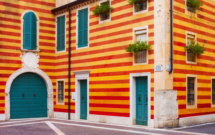 Bardolino am Gardasee in der Region Venetien, Italien