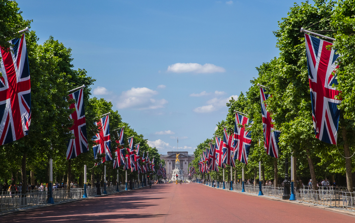 The Mall - die Prachtstraße zum Buckingham Palace in London