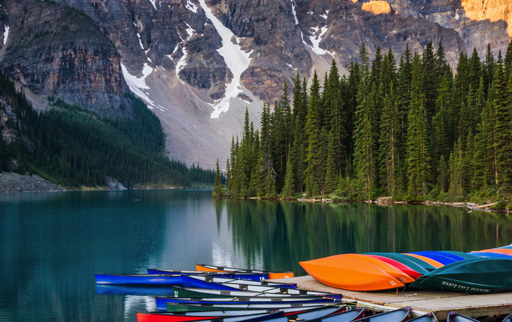 Sonnenaufgang am Moraine Lake
