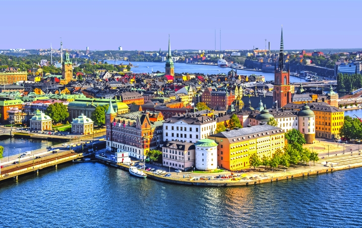 Gamla Stan: Stockholms alte Skyline der Stadt
