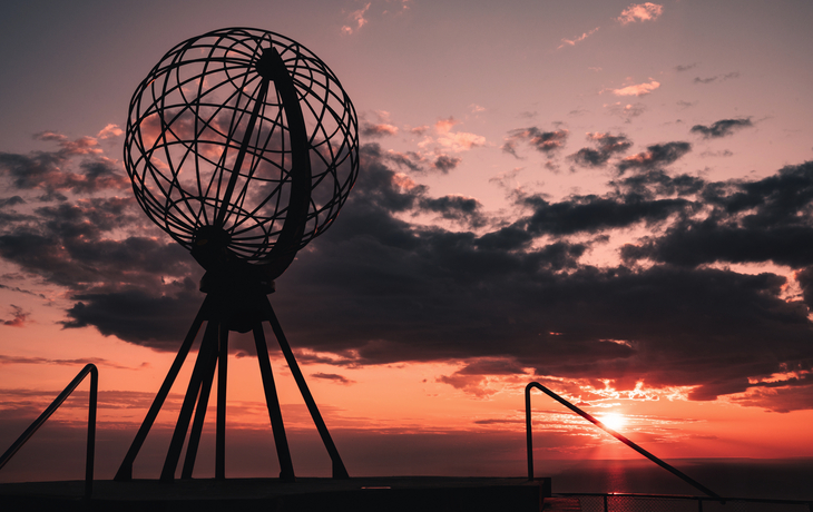 Nordkap bei Sonnenuntergang