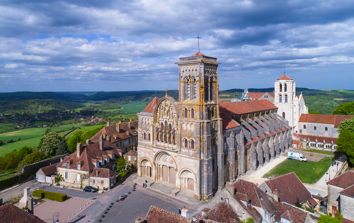 Luftaufnahme von Vezelay