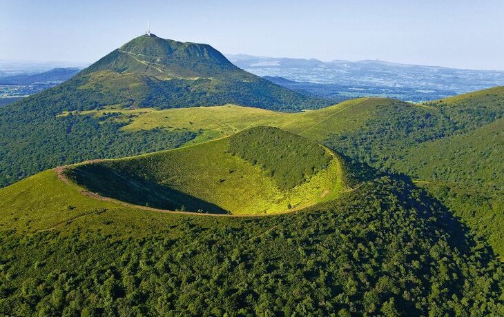 Blick auf den Vulkan Puy de Dôme