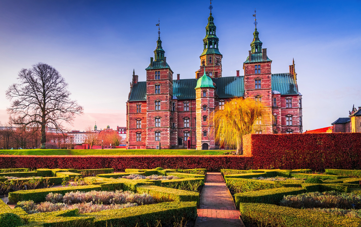 Schloss Rosenborg in der Wintersonne