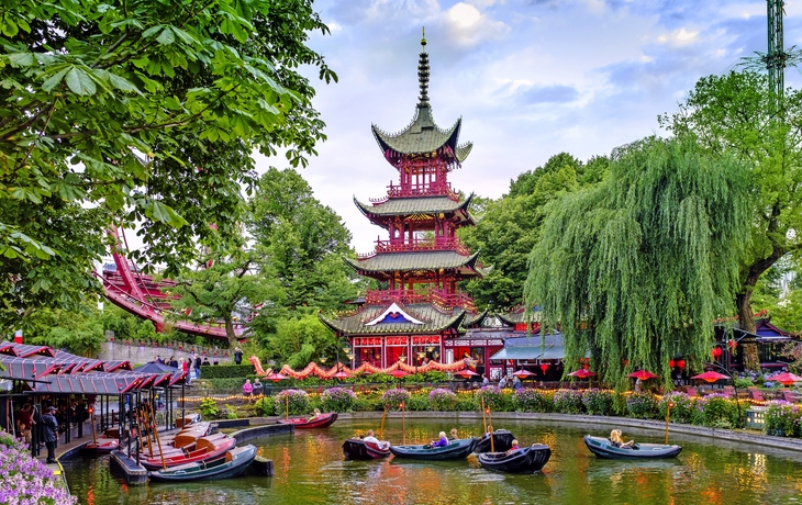 Tivoli in Kopenhagen, Dänemark