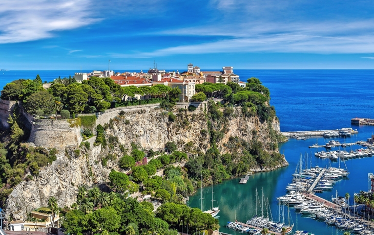 Palast auf der Halbinsel Le Rocher