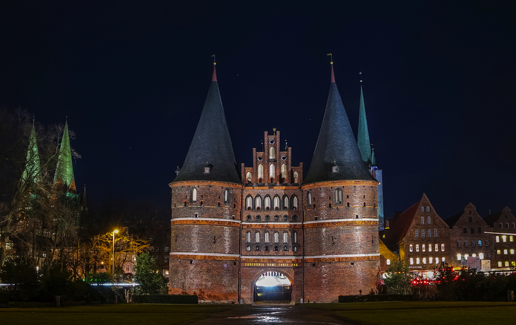 Holstentor im Winter