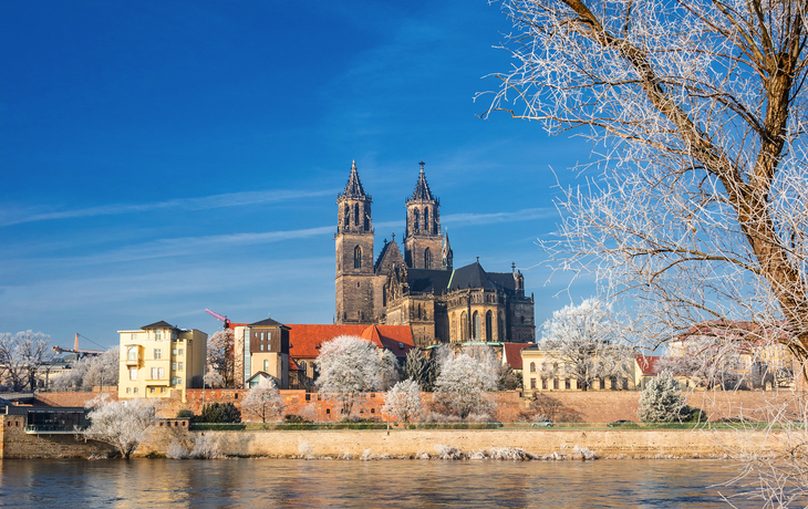 winterliches Magdeburg