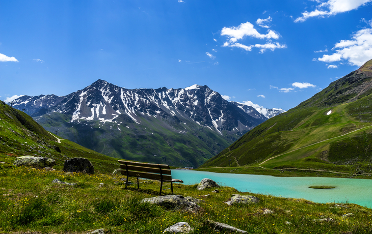 Rifflsee in den Pitztaler Alpen, Österreich