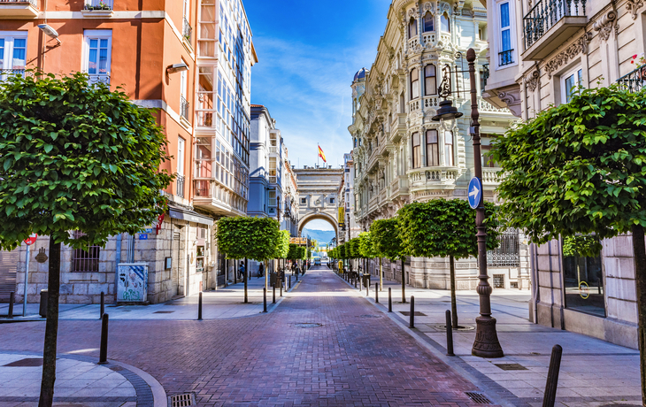 Stadtzentrums von Santander