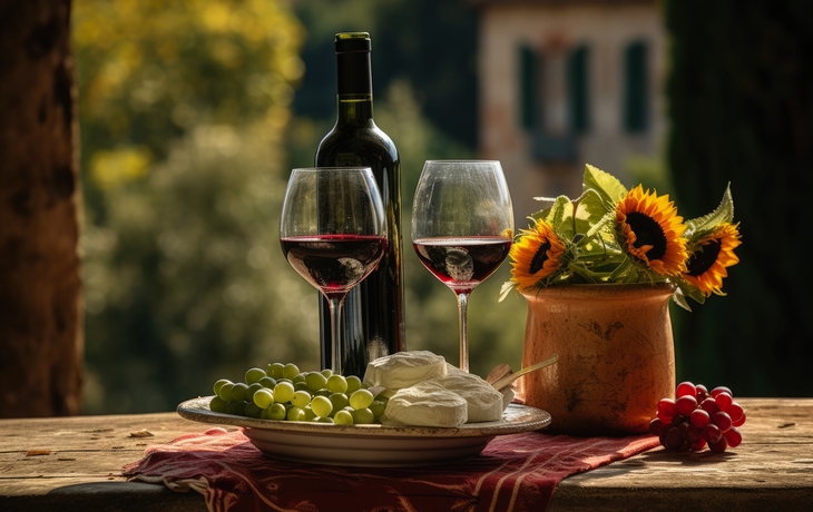 Weingenuss in der Toskana