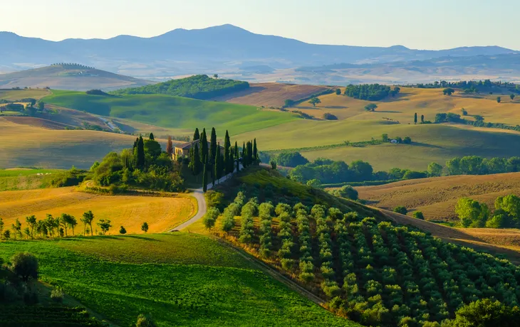 Val d'Orcia in der Toskana