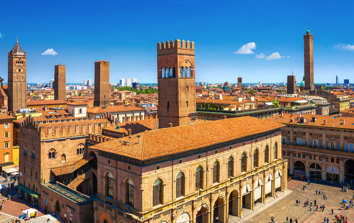 Blick auf die Stadt Bologna