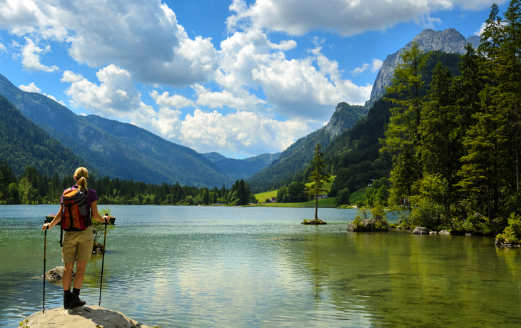 Hintersee bei Berchtesgaden in den bayerischen Alpen