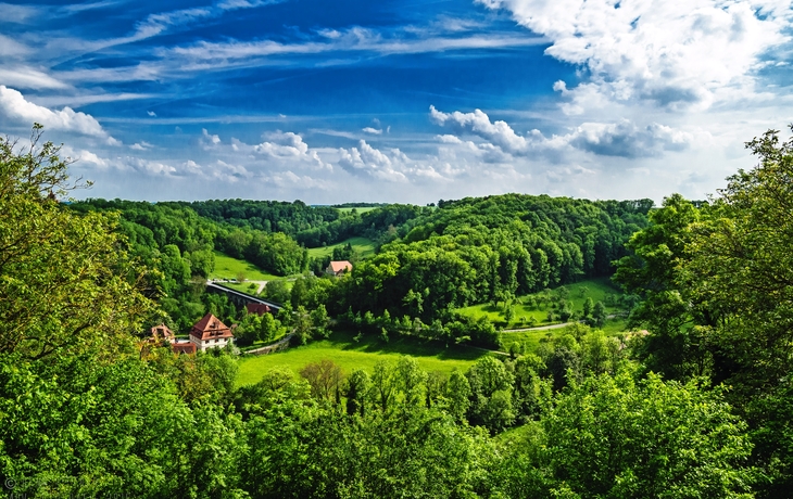 Taubertal nahe Rothenburg ob der Tauber