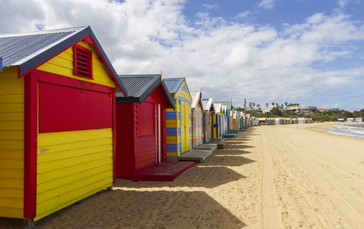 Brighton Beach in Melbourne