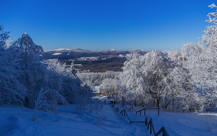 Winterliche Erkundungstour durch die Rhön nahe Kreuzberg 
