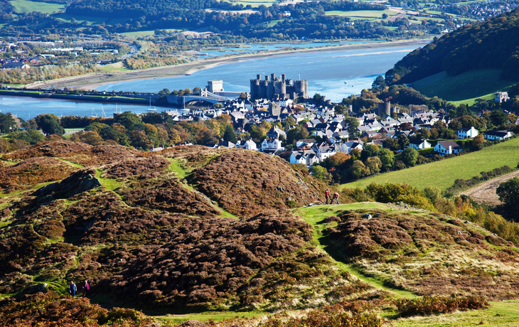 Blick vom Conwy Mountain