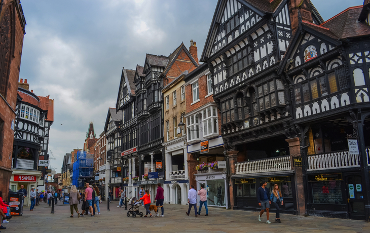 Haupteinkaufsstraße von Chester