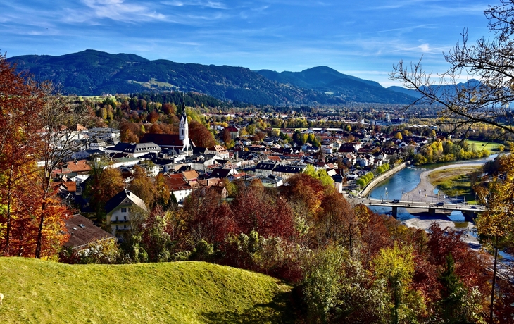 Blick vom Kalvarienberg über Bad Tölz