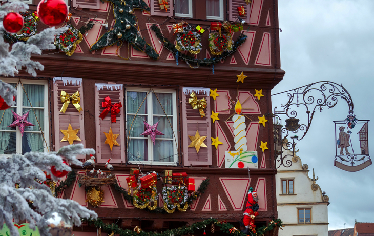 Weihnachtsmarkt in Colmar im Elsass, Frankreich