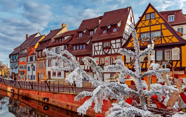 Weihnachtsmarkt in Colmar im Elsass, Frankreich