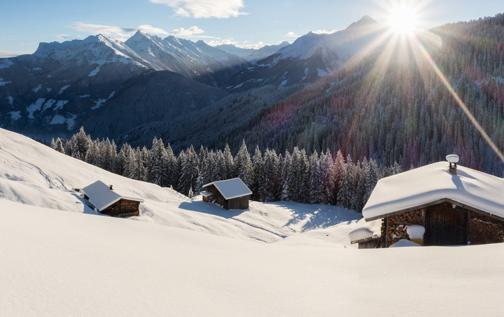 winterliches Alpenpanorama
