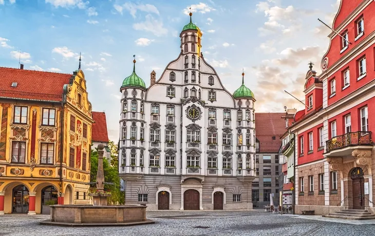Rathaus in Memmingen, Deutschland