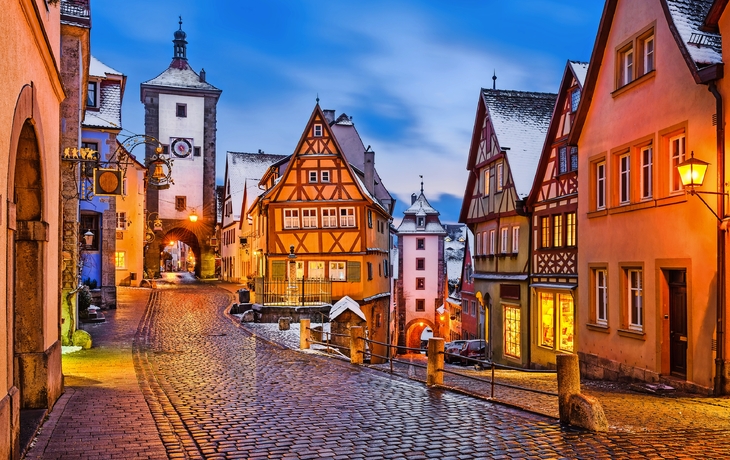 Rothenburg ob der Tauber in Bayern, Deutschland