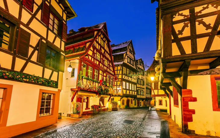 Weihnachtsmarkt in Straßburg im Elsass, Frankreich