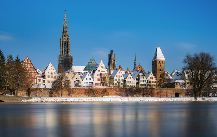 Ulm an der Donau im Winter