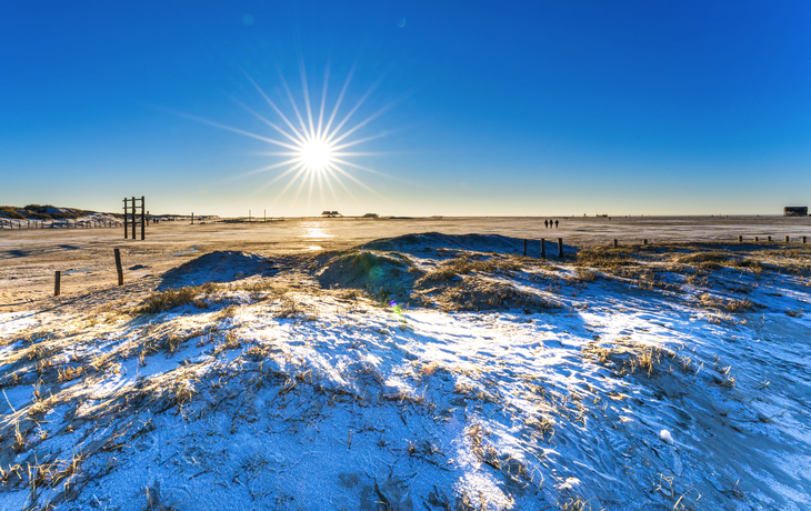Winterlandschaft am Strand von St. Peter-Ording