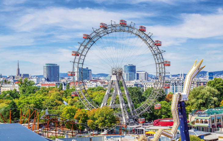 Das Riesenrad im Prater,Wien,Österreich