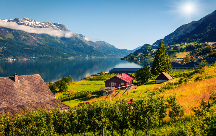 Lofthus am Hardangerfjord-Fjord