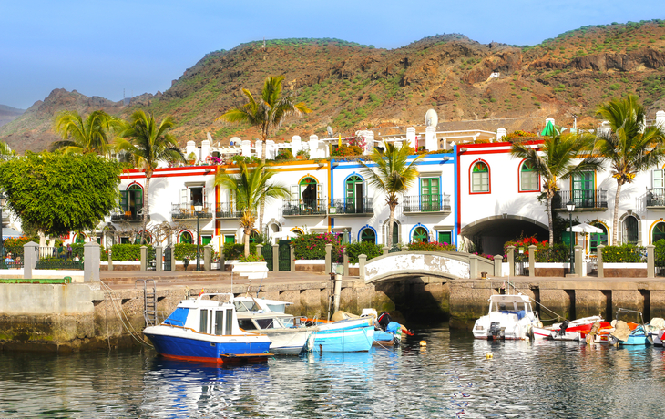 Schöne Aussicht auf Puerto de Mogan in Gran Canaria,Spanien