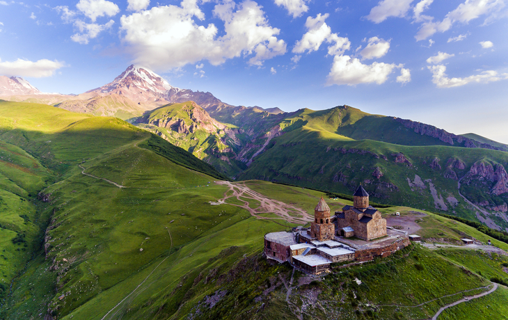 Gergetier Dreifaltigkeitskirche in Georgien