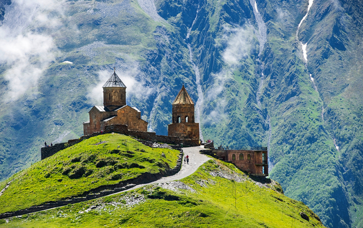 Gergetier Dreifaltigkeitskirche in Georgien