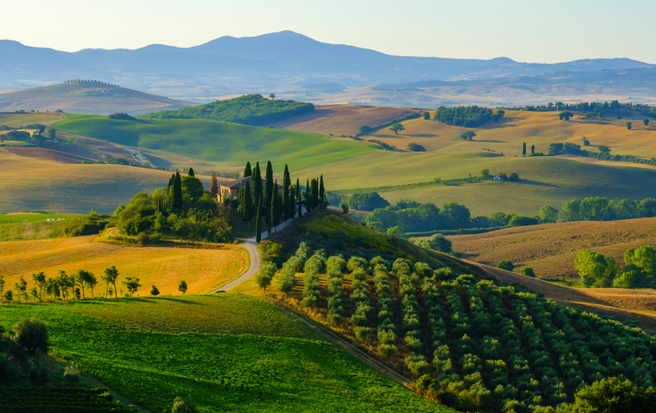 Val d'Orcia in der Toskana