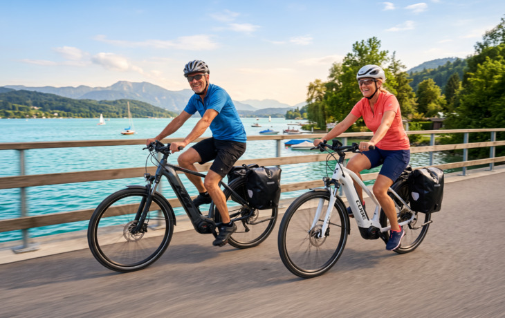 E-Biker am Wörthersee