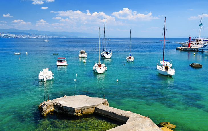 Marina in Opatija, Istrien, Kroatien