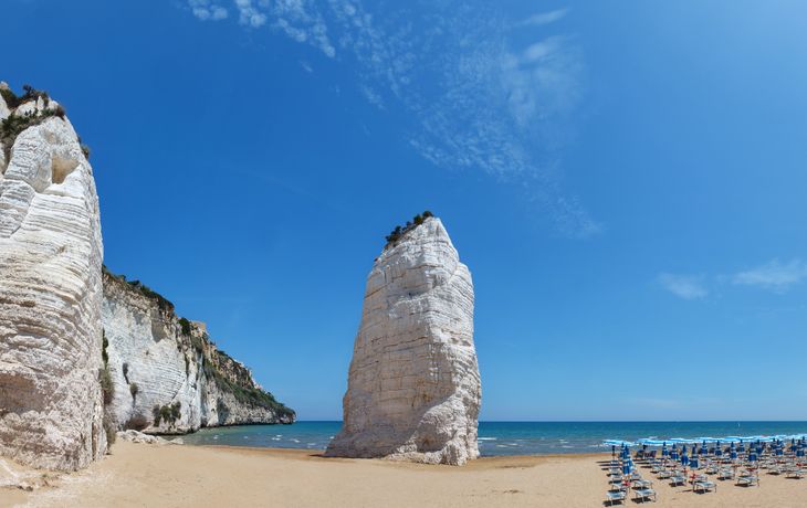 Spiaggia del Pizzomunno bei Vieste, Italien