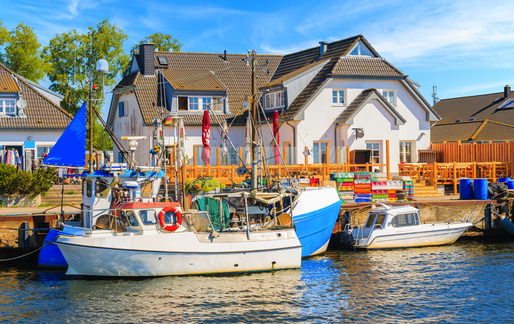 Fischerboote in Vitte auf der Insel Hiddensee