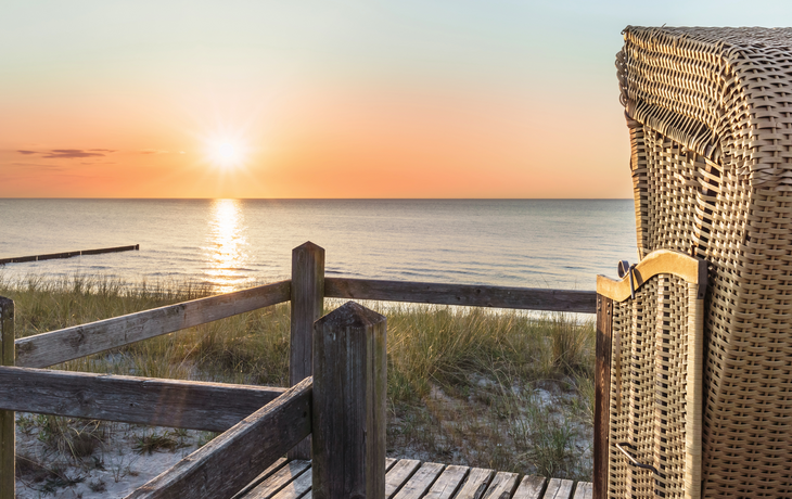 Sonnenuntergang auf der Insel Hiddensee