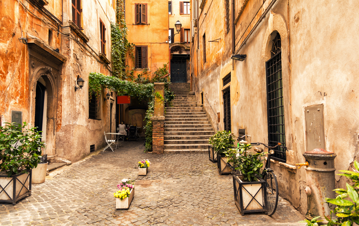Gasse im alten Teil von Rom