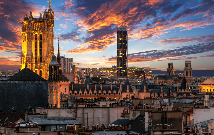 Überblick über Paris vom Centre Pompidou
